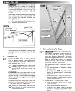 Awning Operation: Part 3